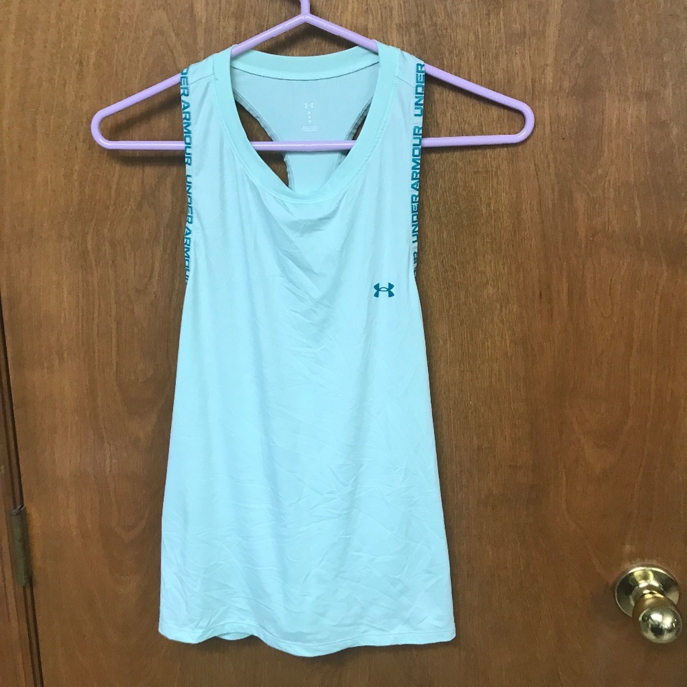Mint Green Under  Armor  workout tank top